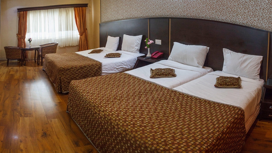 هتل باباطاهر تهران هتل باباطاهر تهران اتاق چهار تخته 1